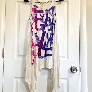 Vintage Top/Dress with letters